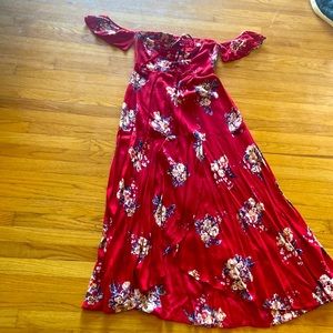 Band of Gypsies floral off the shoulder dress